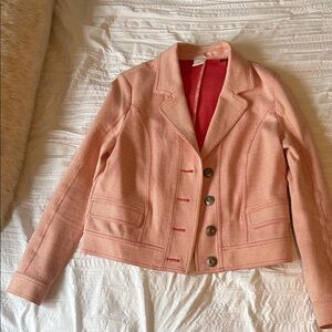 CAbi Peach-Pink Tailored Blazer Jacket
